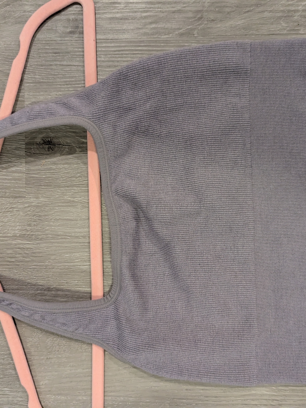Fabletics Light Gray Knit Sports Bra M